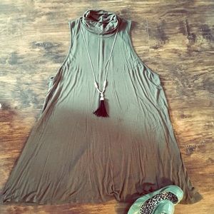 Olive Green ModCloth Tunic Dress L/XL
